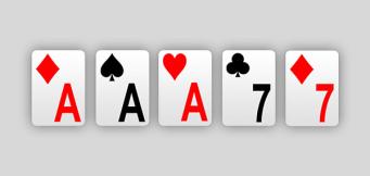 Handen Full House i poker